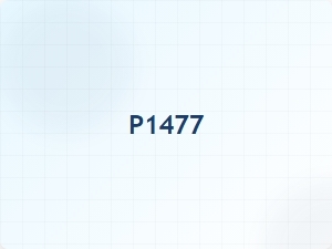 Meaning of Code P1477 Error