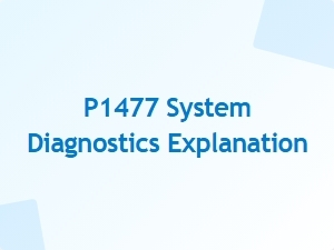 Code P1477 System Diagnostics Explained